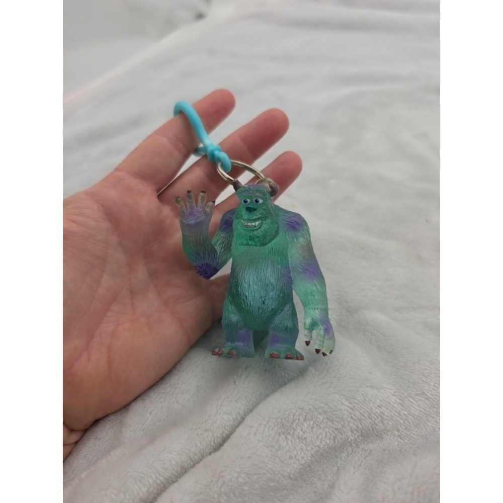 Vtg 2001 Monster Inc Sully P Sullivan 3" Key Ring Bag Clip -dont Light Up No Mor